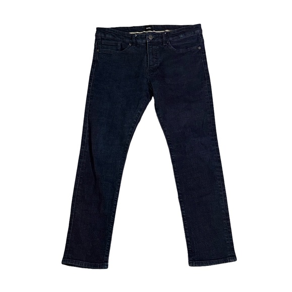 Hugo Boss mens 32x30 Delaware slim fit dark wash denim blue jeans EUC - Picture 1 of 7
